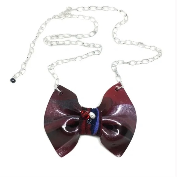 Guillotine "Papillon" bow tie Necklace #102 - Picture 1 of 2